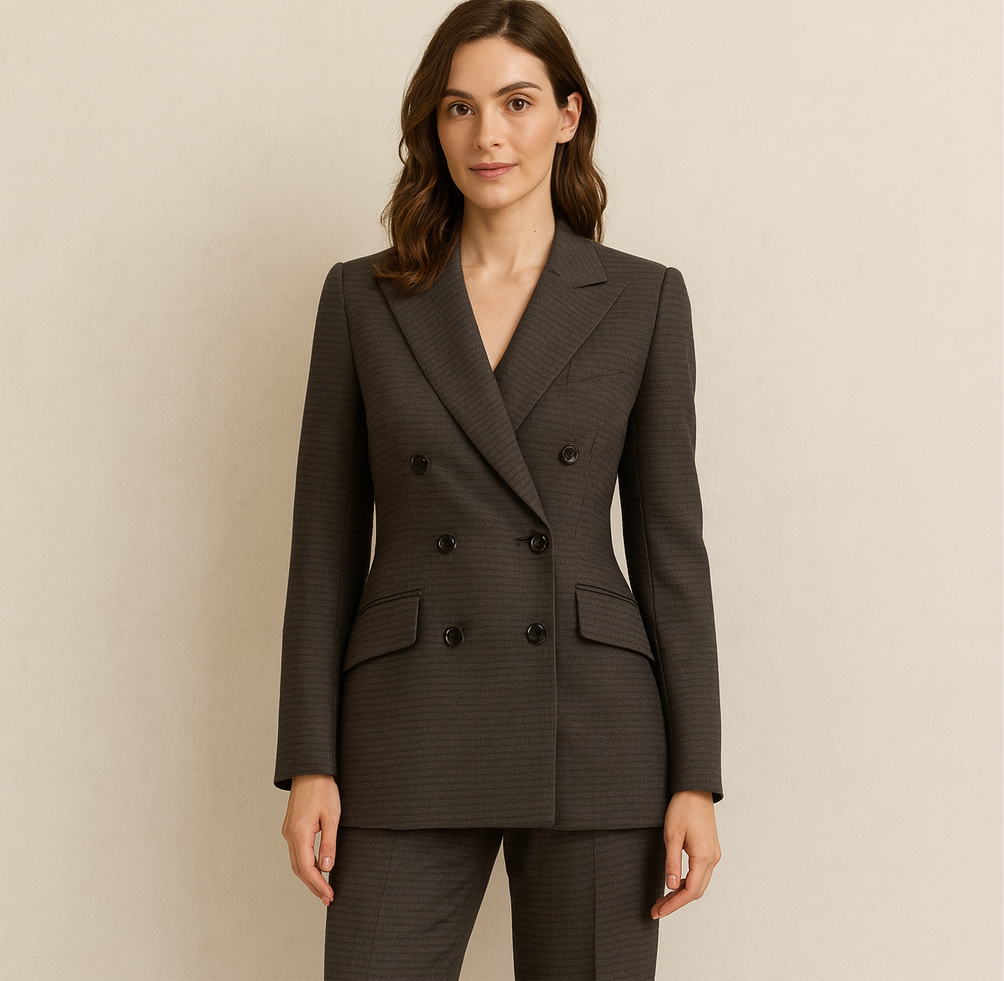 BLAZER CROISÉ 100% LAINE