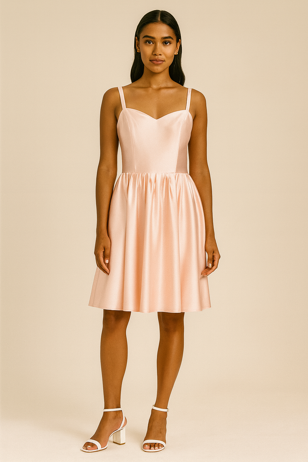ROBE EN SATIN