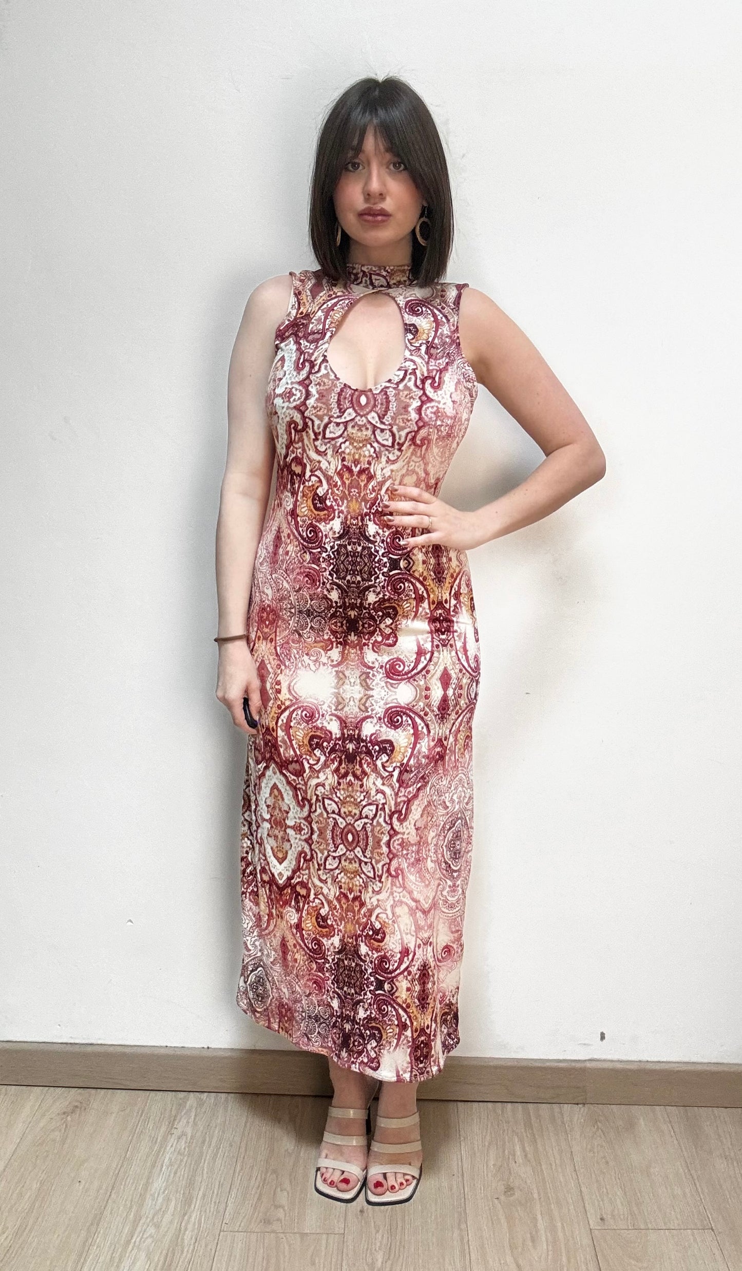 ROBE IMPRIMÉ BORDEAUX