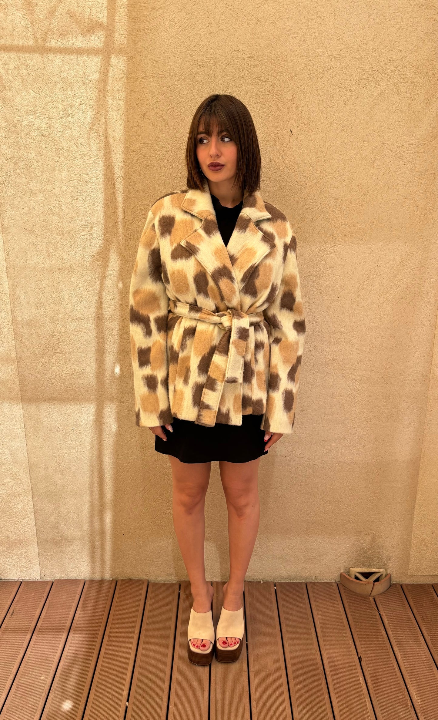 VESTE 100% LAINE MOHAIR - PIÈCE UNIQUE