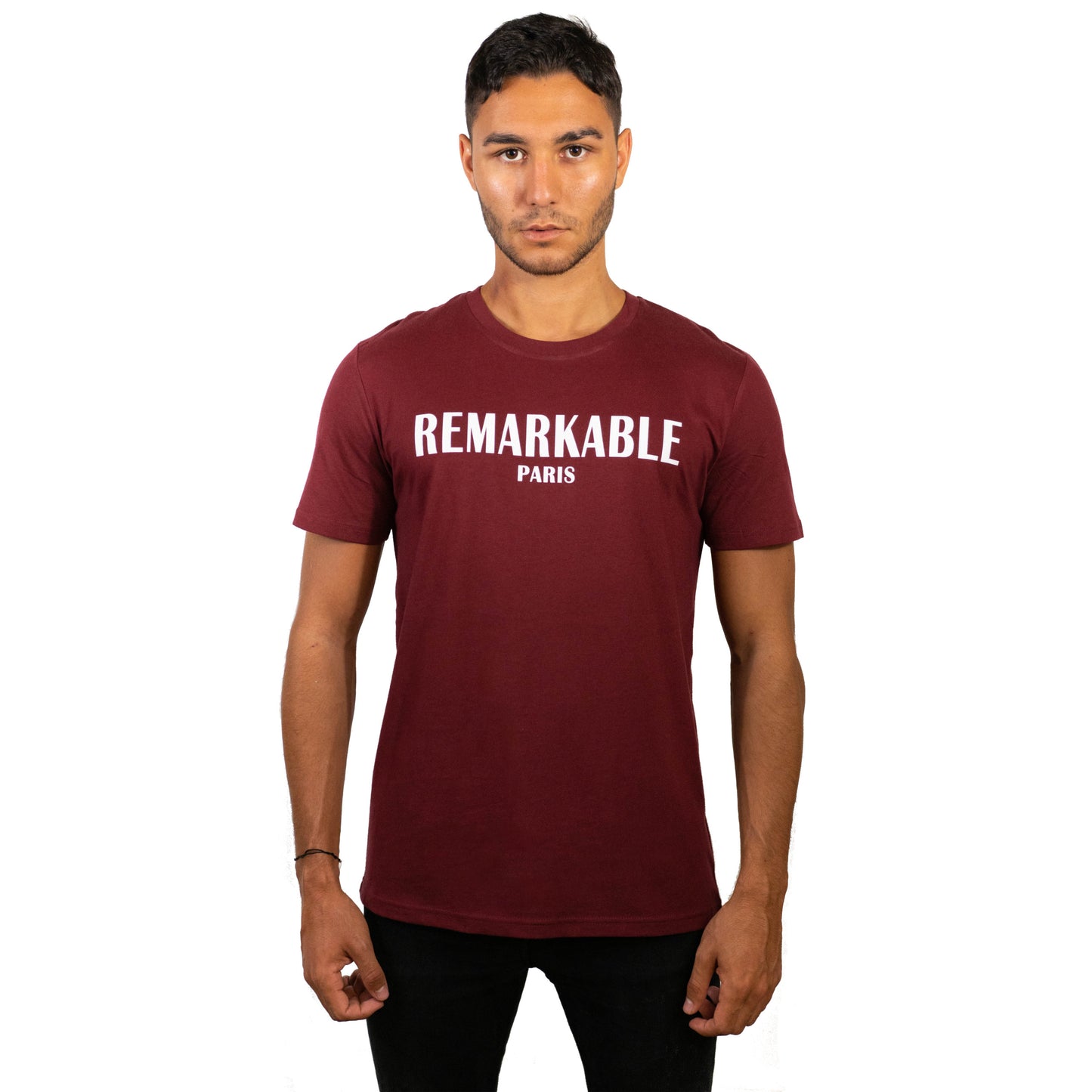 REGULAR T-SHIRT REMARKABLE PARIS CLASSIQUE BORDEAUX