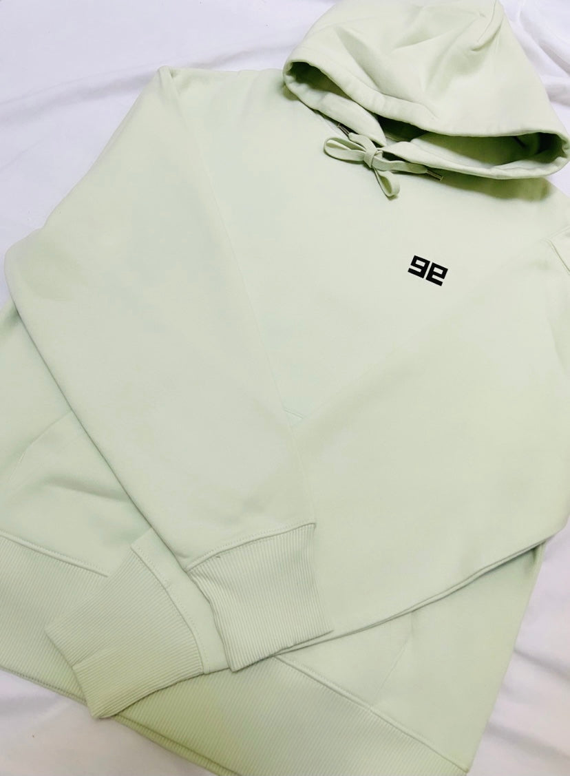 PASTEL GREEN OVERSIZED HOODED SWEATSHIRT