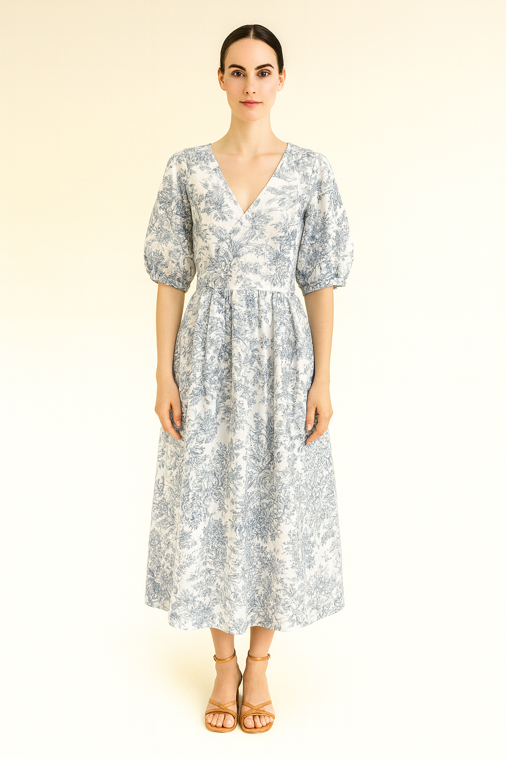 ROBE TOILE DE JOUY 100% COTON