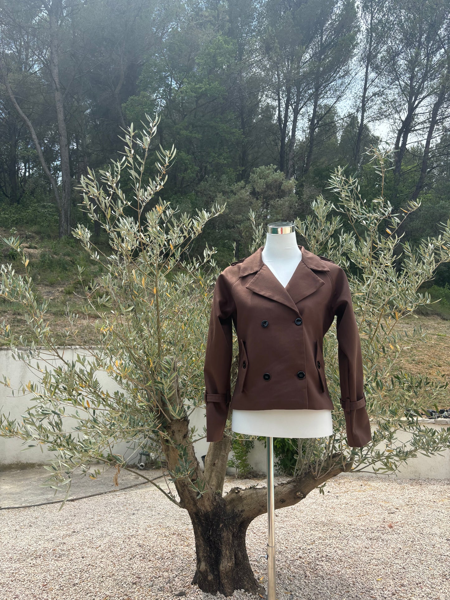 TRENCH COURT 100% COTON