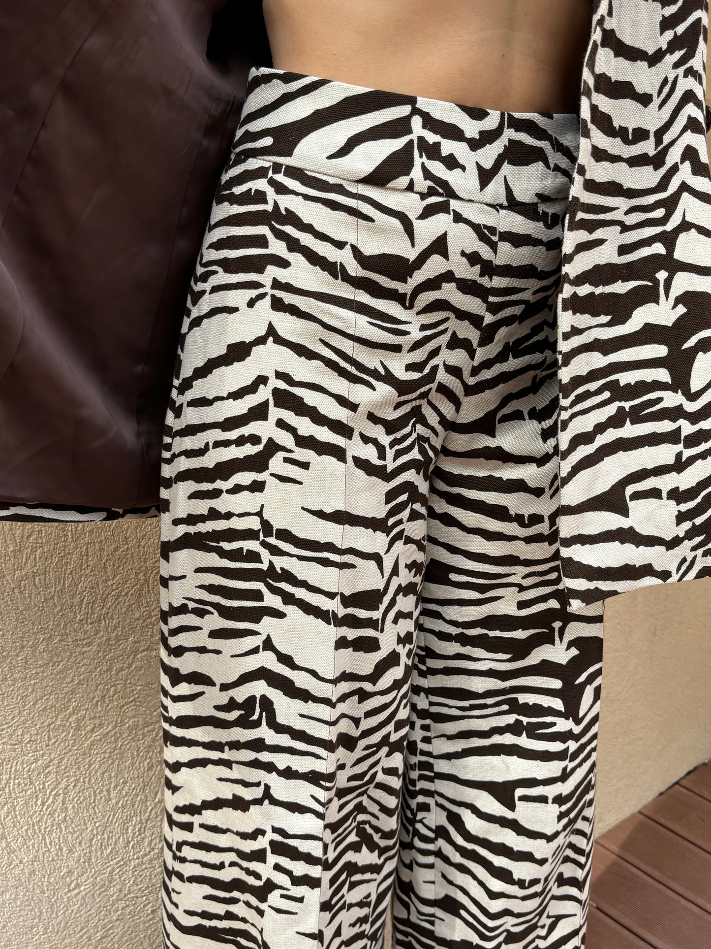 BLAZER CROISÉ - LIN ET COTON