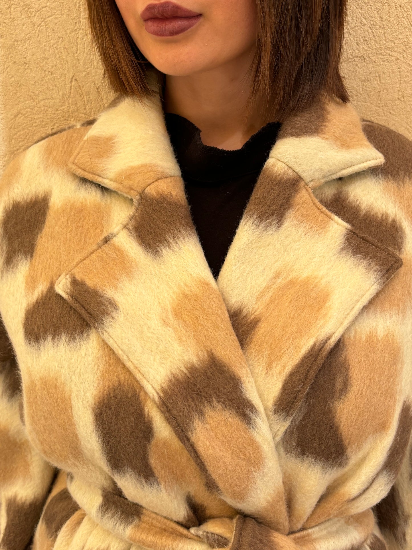 VESTE 100% LAINE MOHAIR - PIÈCE UNIQUE