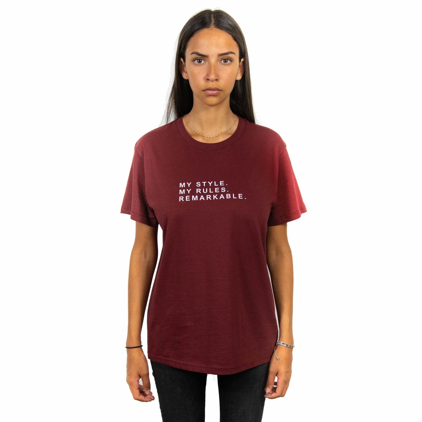 REGULAR T-SHIRT MY STYLE BORDEAUX