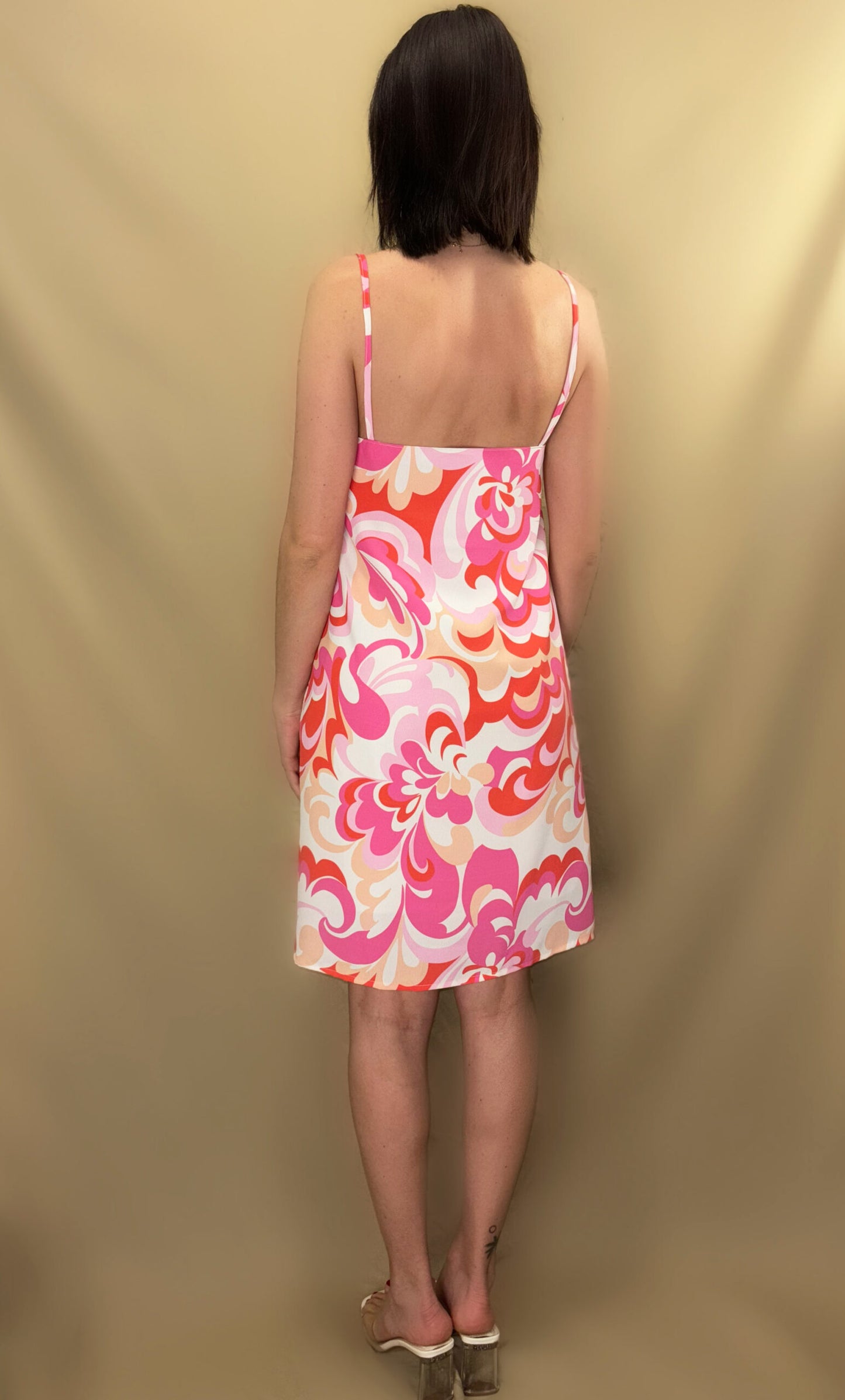 PATTERNED TANK DRESS