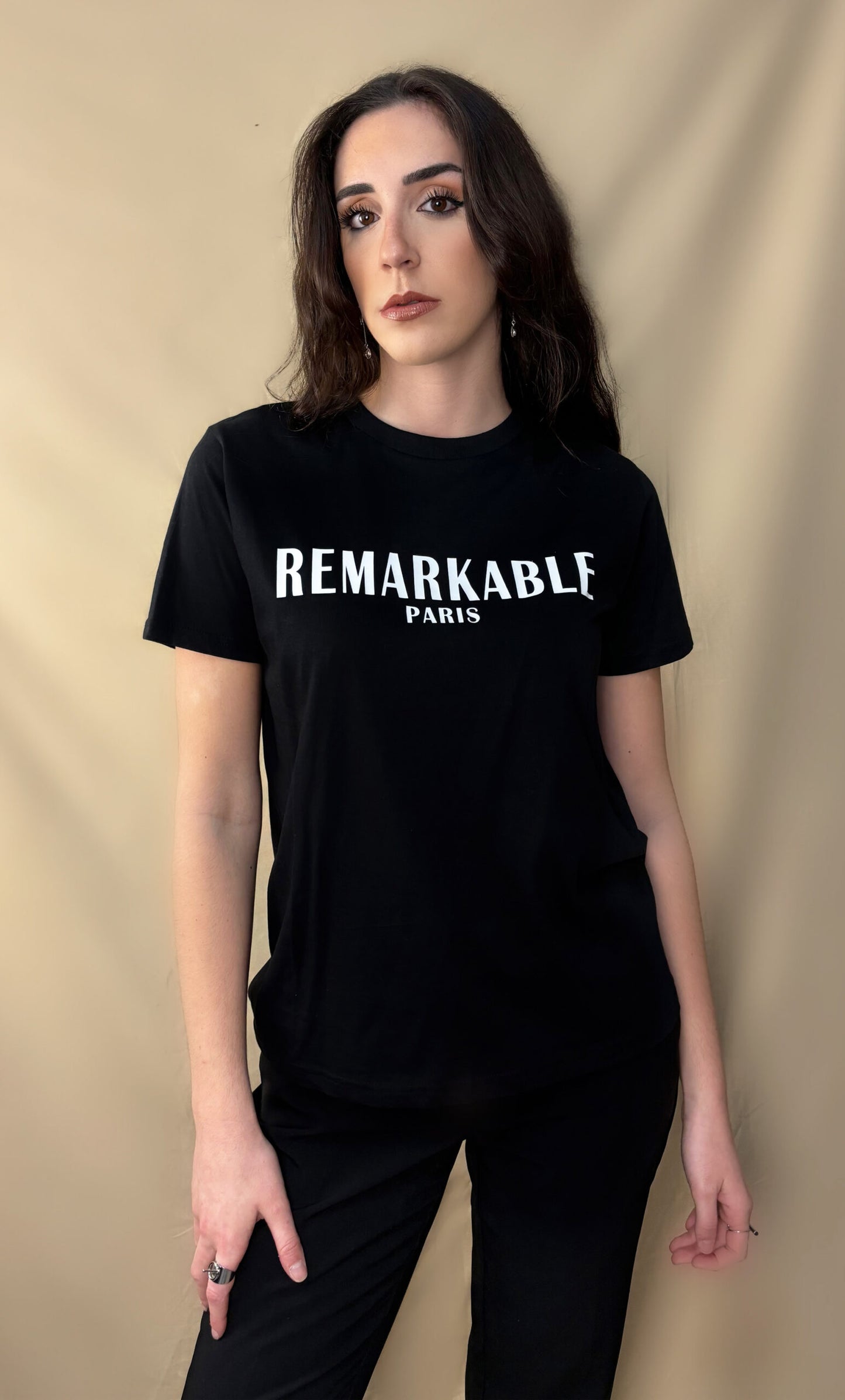 BLACK ORGANIC COTTON T-SHIRT