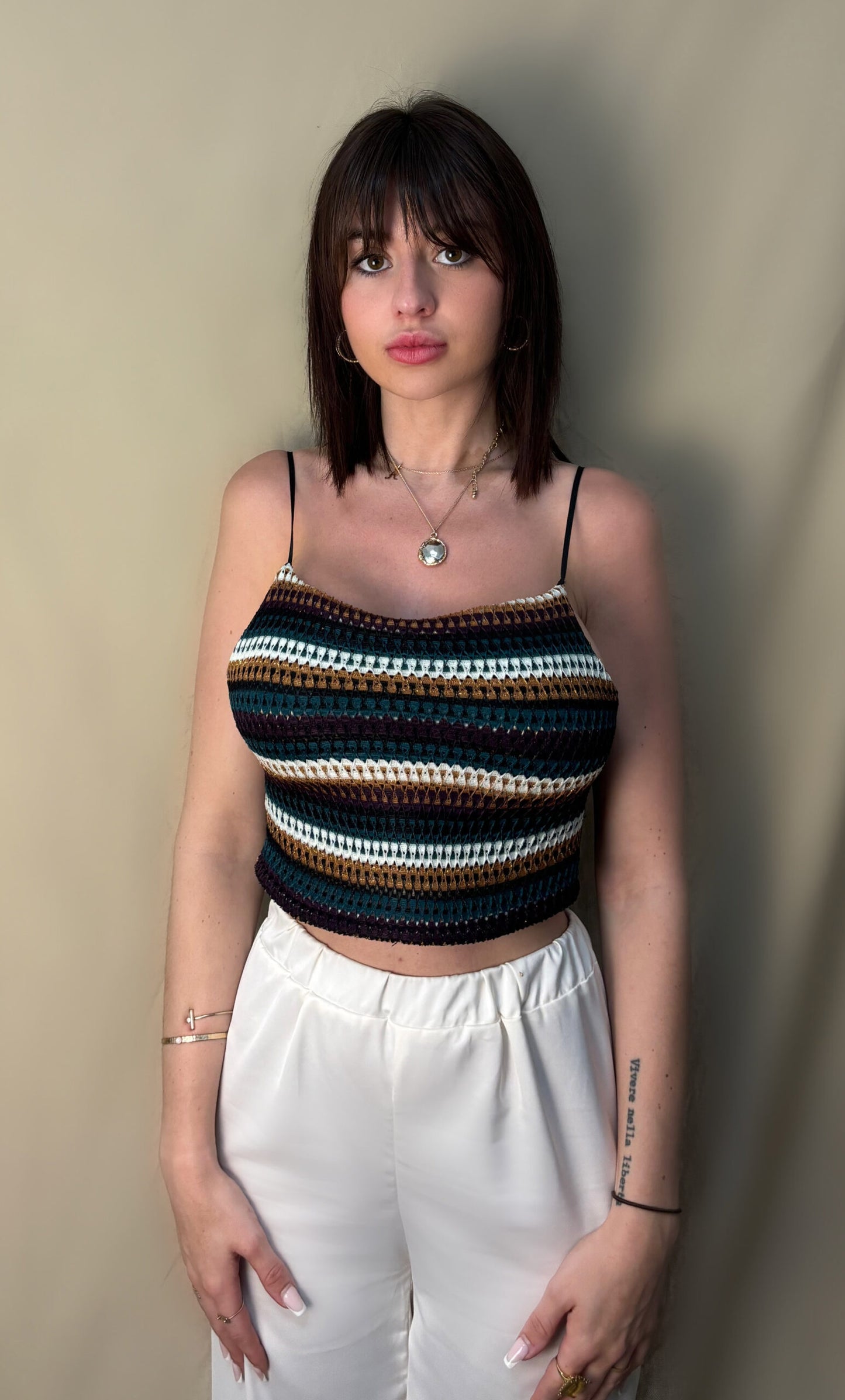 GREEN KNIT TOP