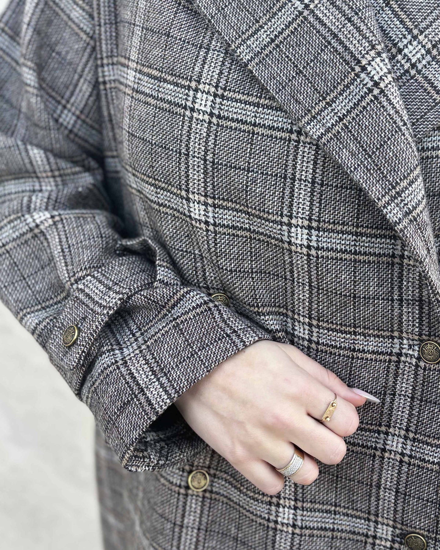 MANTEAU À CARREAUX
