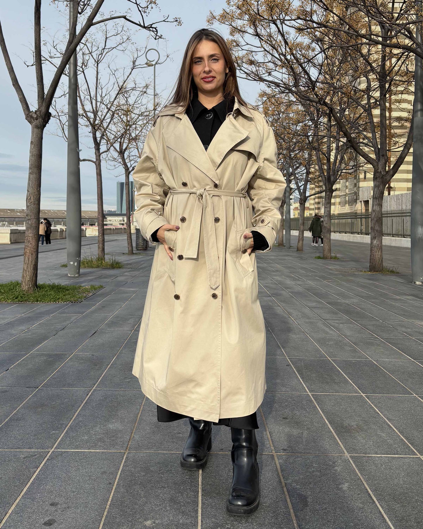 TRENCH COAT 100% COTON