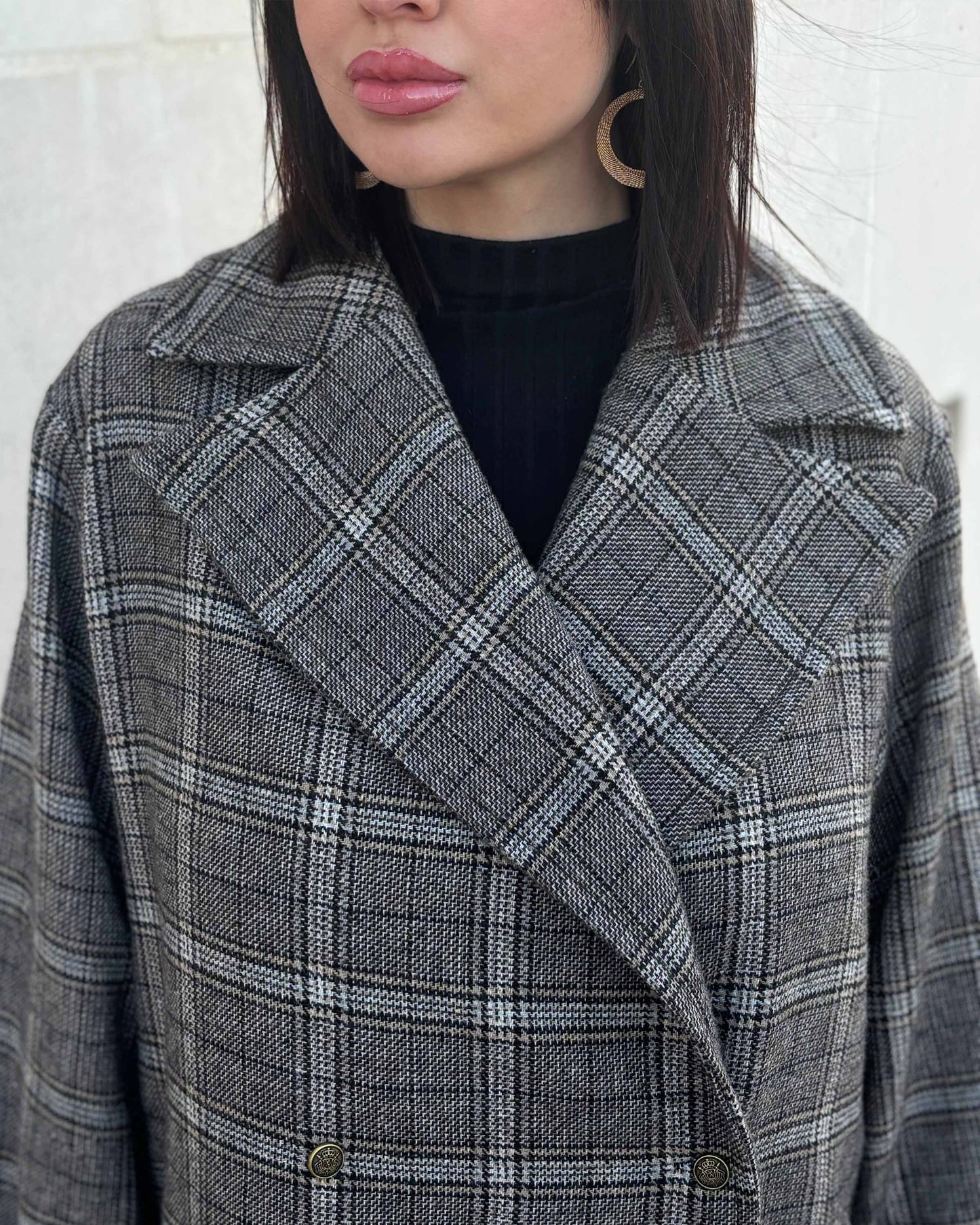 MANTEAU À CARREAUX