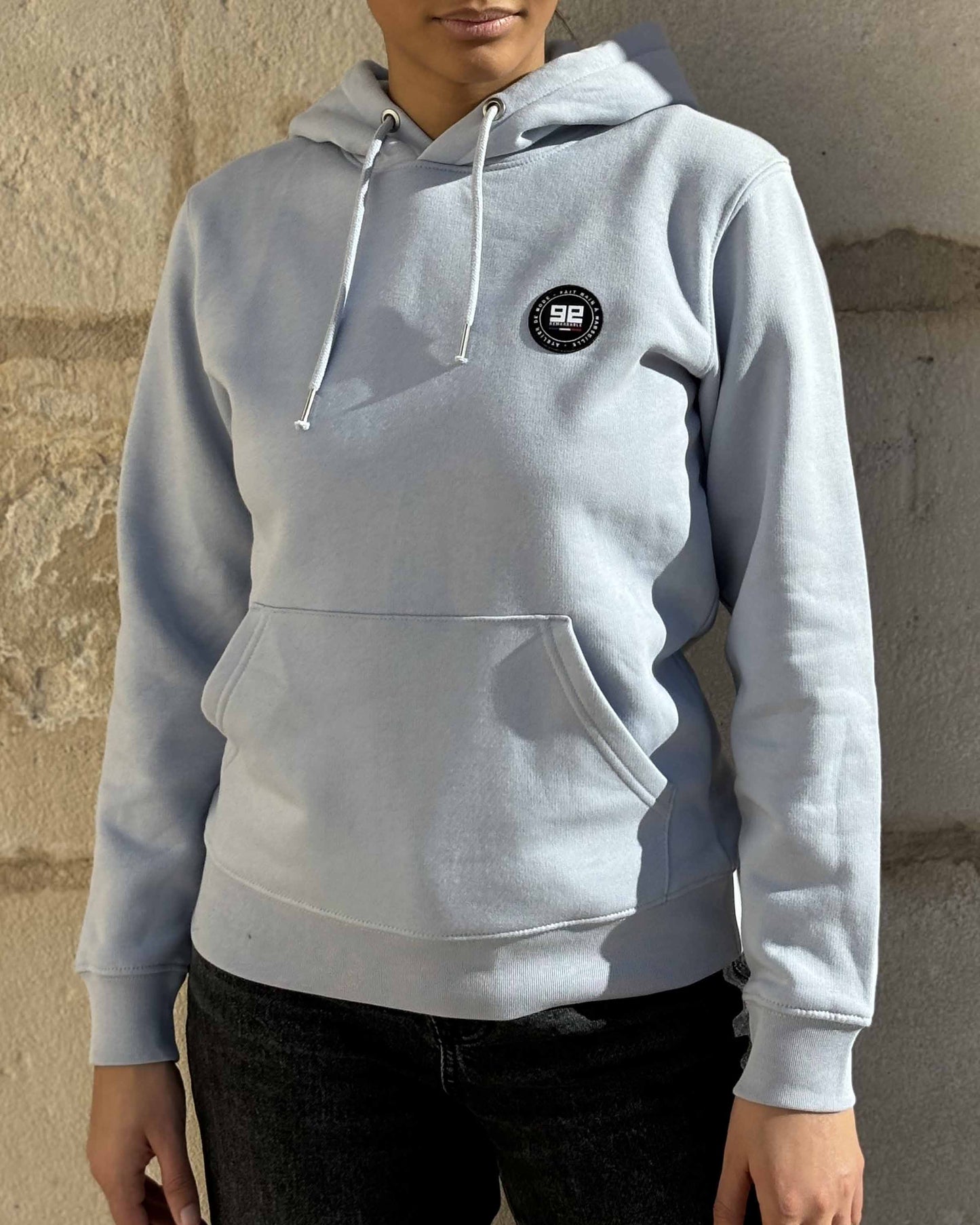 BLUE GREY ORGANIC COTTON SWEATSHIRT