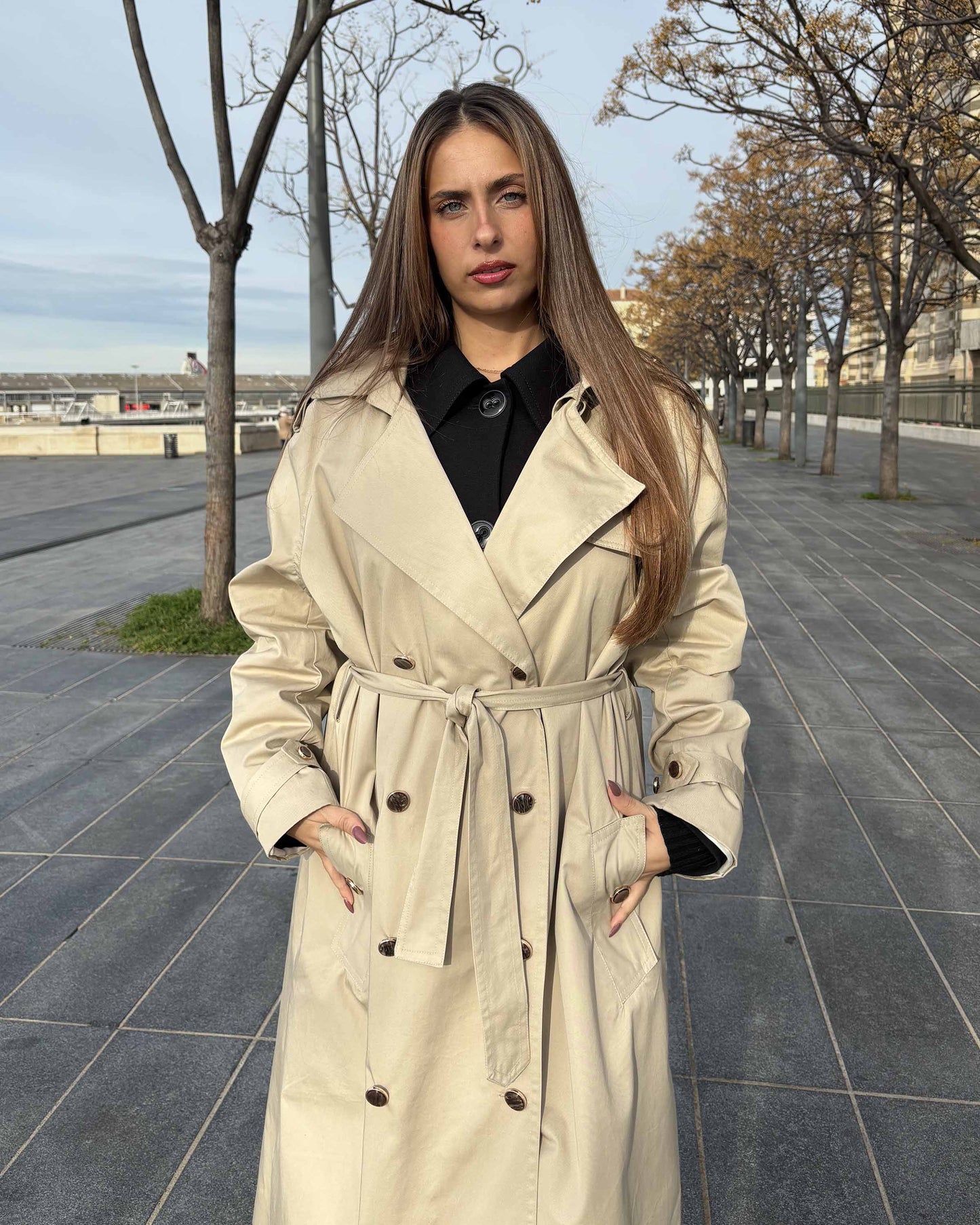 TRENCH COAT 100% COTON