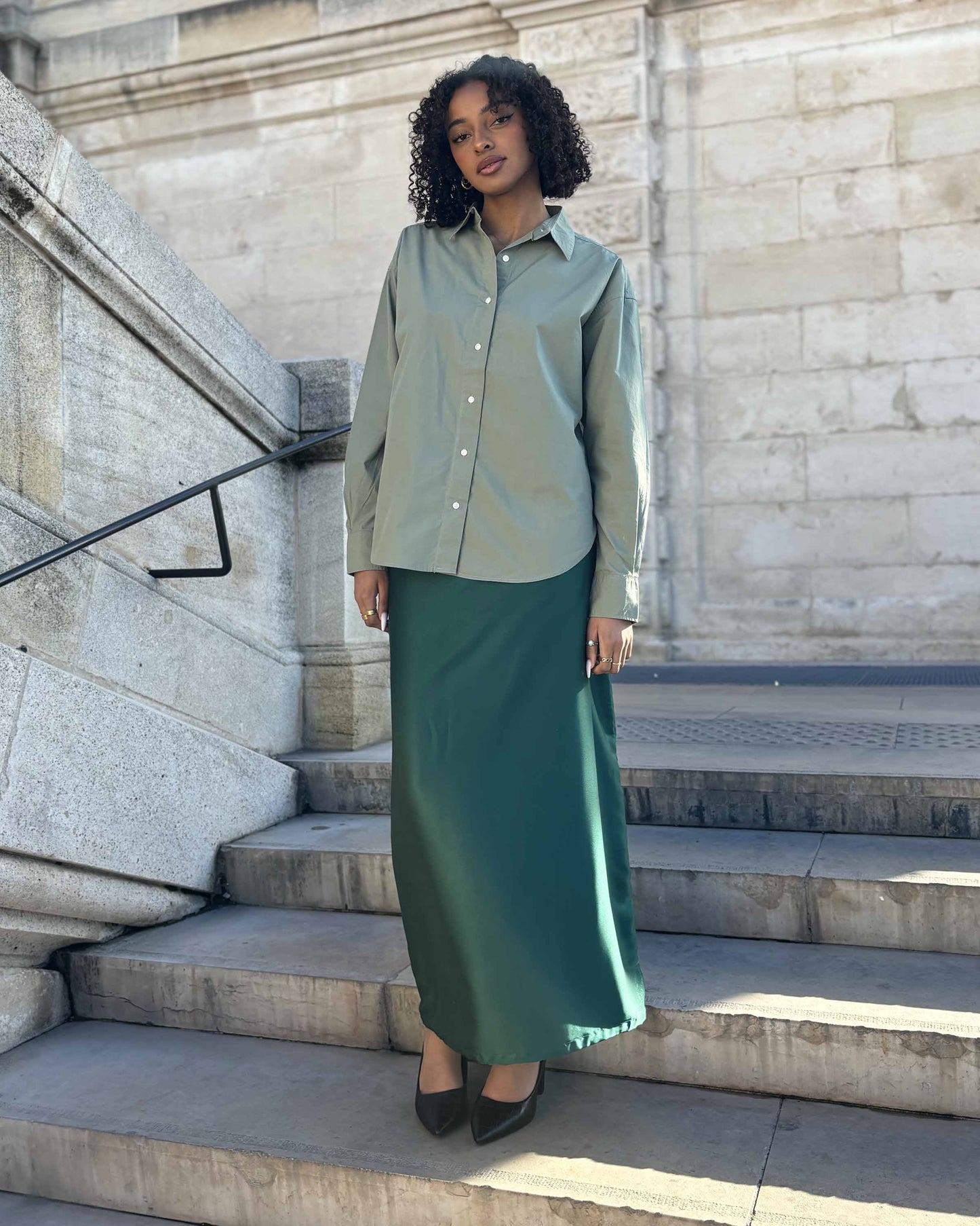 CHEMISE VERTE 100% COTON BIO