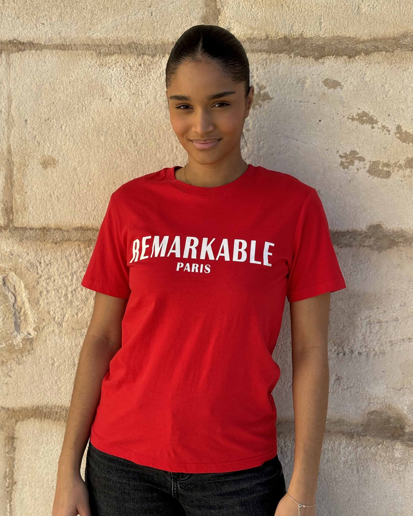 RED ORGANIC COTTON T-SHIRT