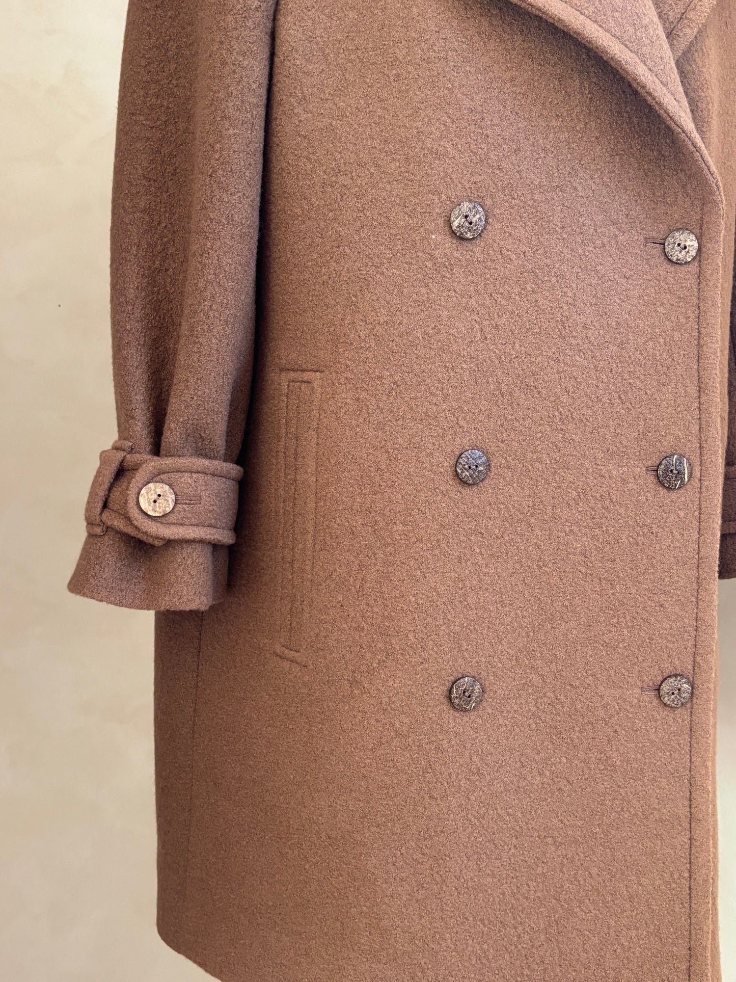 MANTEAU COURT 100% LAINE