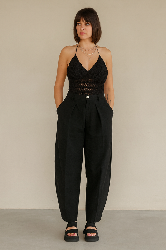 PANTALON 100% COTON COUPE BALLON