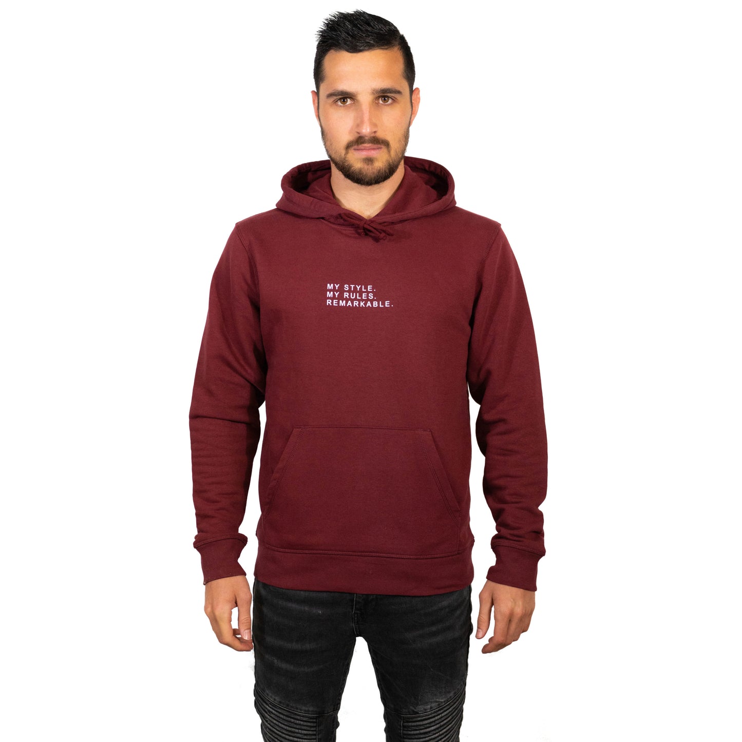 MY STYLE SWEAT CAPUCHE BURGUNDY