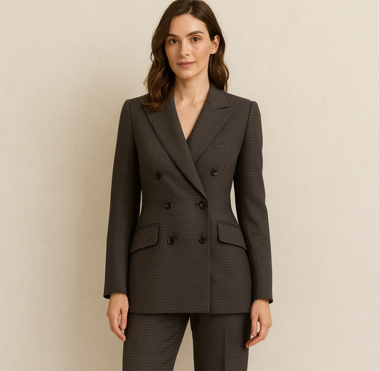BLAZER CROISÉ 100% LAINE