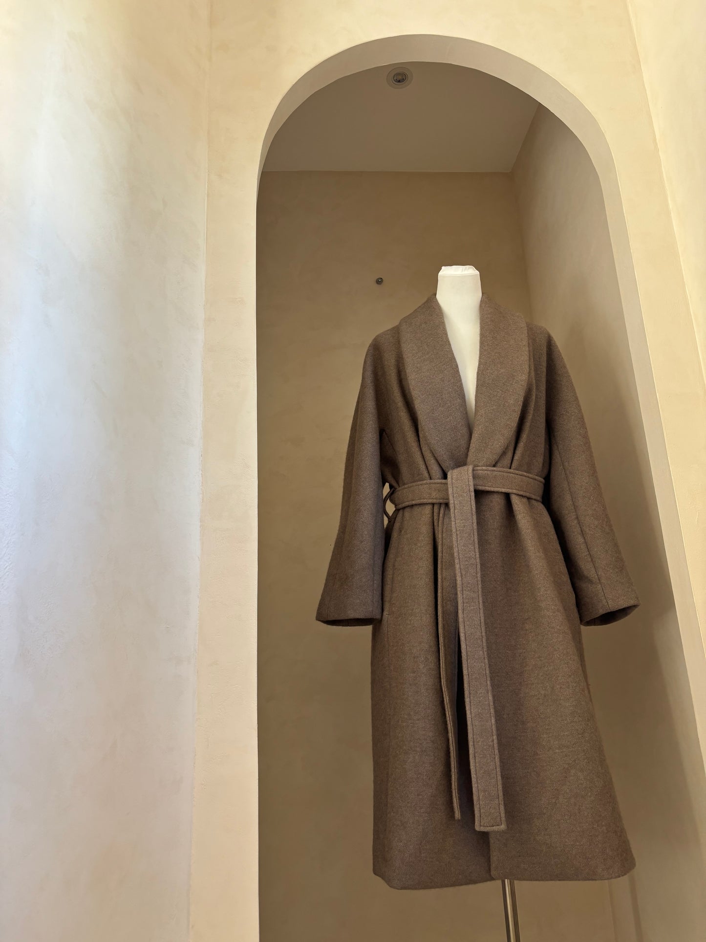 MANTEAU LAINE ET CACHEMIRE