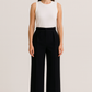 PANTALON À PLIS 100% LAINE