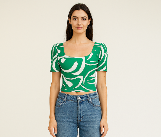 CROP TOP IMPRIMÉ