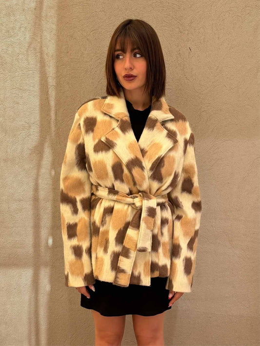 VESTE 100% LAINE MOHAIR - PIÈCE UNIQUE
