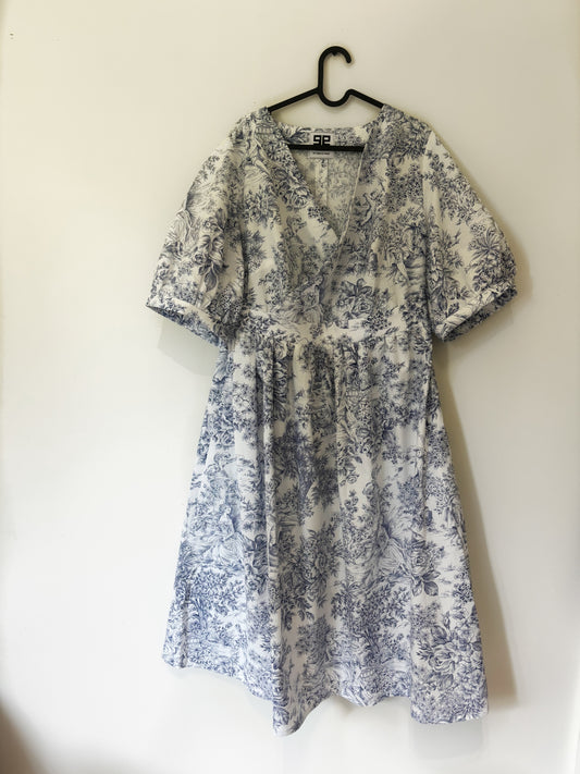 Robe en toile de jouy