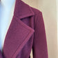 MANTEAU BORDEAUX 100% LAINE