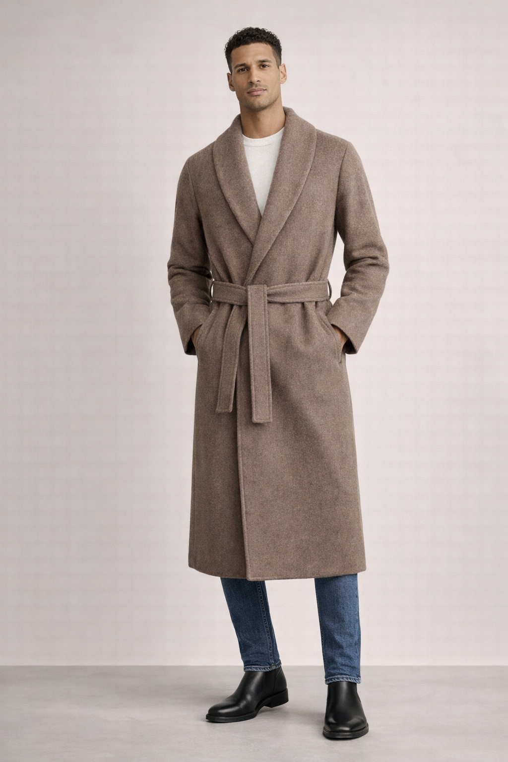 MANTEAU LAINE ET CACHEMIRE