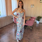 ROBE BIJOUX AVEC FLEURS BRODÉES