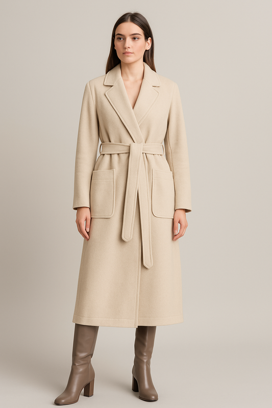 MANTEAU AMPLE 100% LAINE