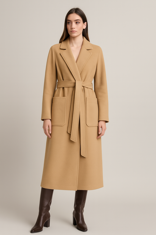 MANTEAU LAINE ET CACHEMIRE