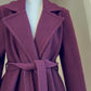 MANTEAU BORDEAUX 100% LAINE