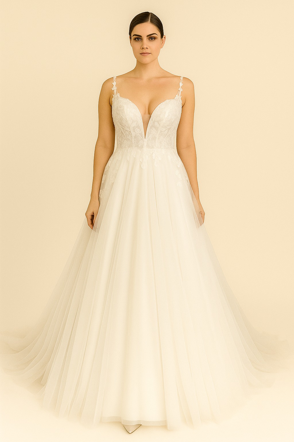 ROBE DE MARIÉ AVEC DENTELLE