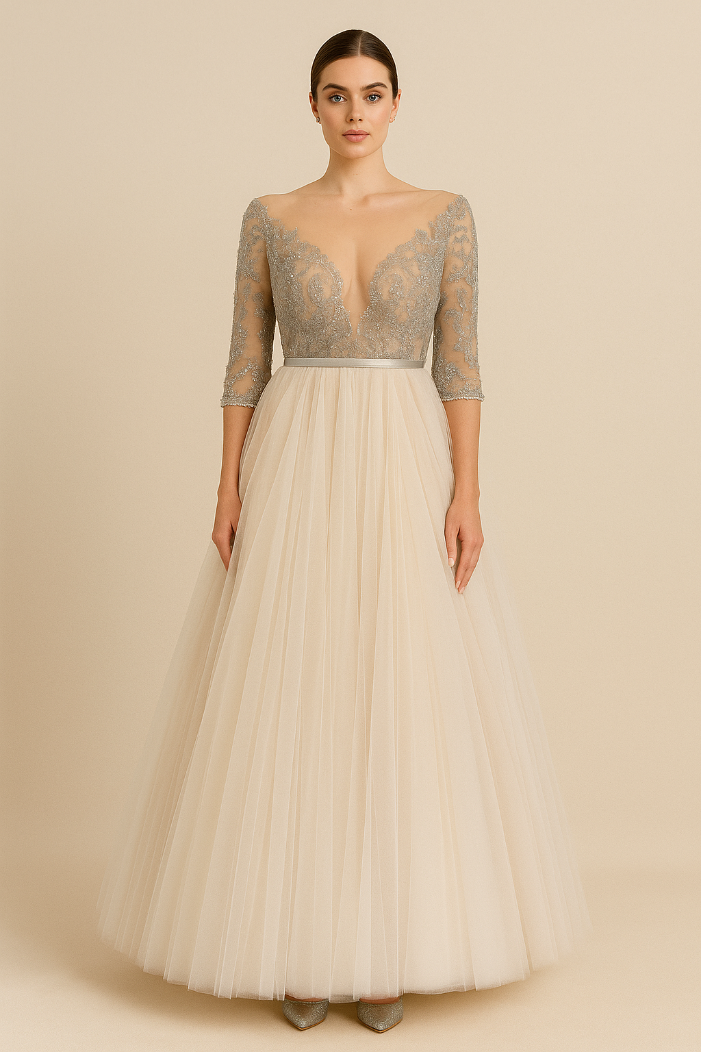 ROBE DÉCORÉE DE CRISTAUX