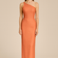 Robe corail asymétrique