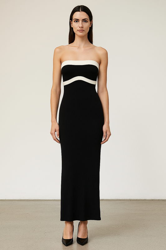 ROBE BUSTIER COTON BIO