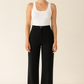 PANTALON NOIR 100% LAINE