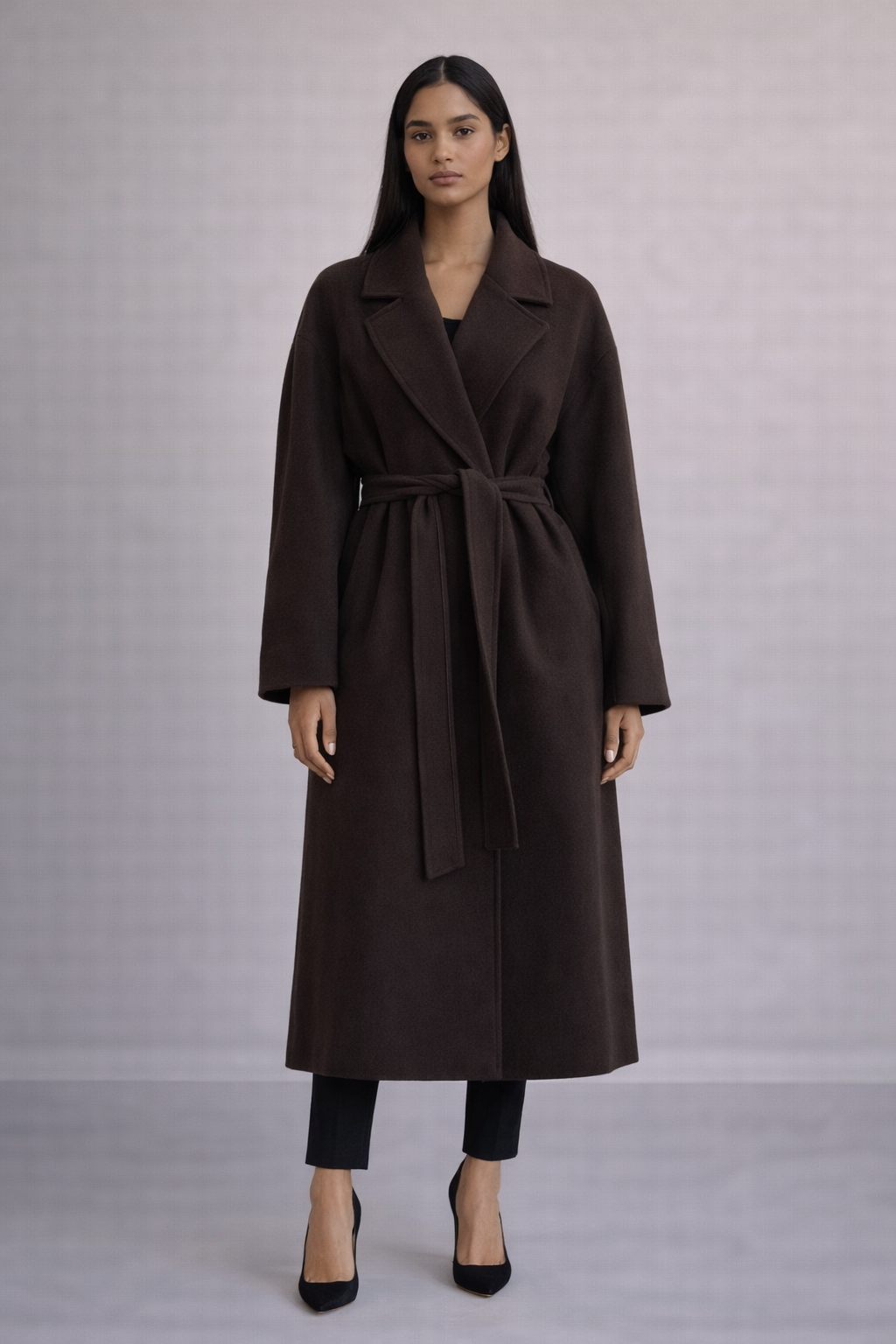 MANTEAU OVERSIZE LAINE, CACHEMIRE ET ALPAGA