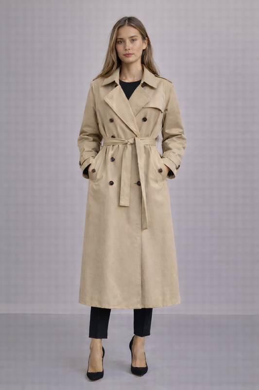100% COTTON TRENCH COAT