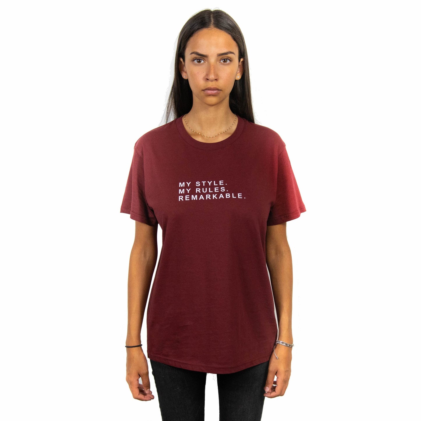 T-SHIRT REGULAR MY STYLE BORDEAUX