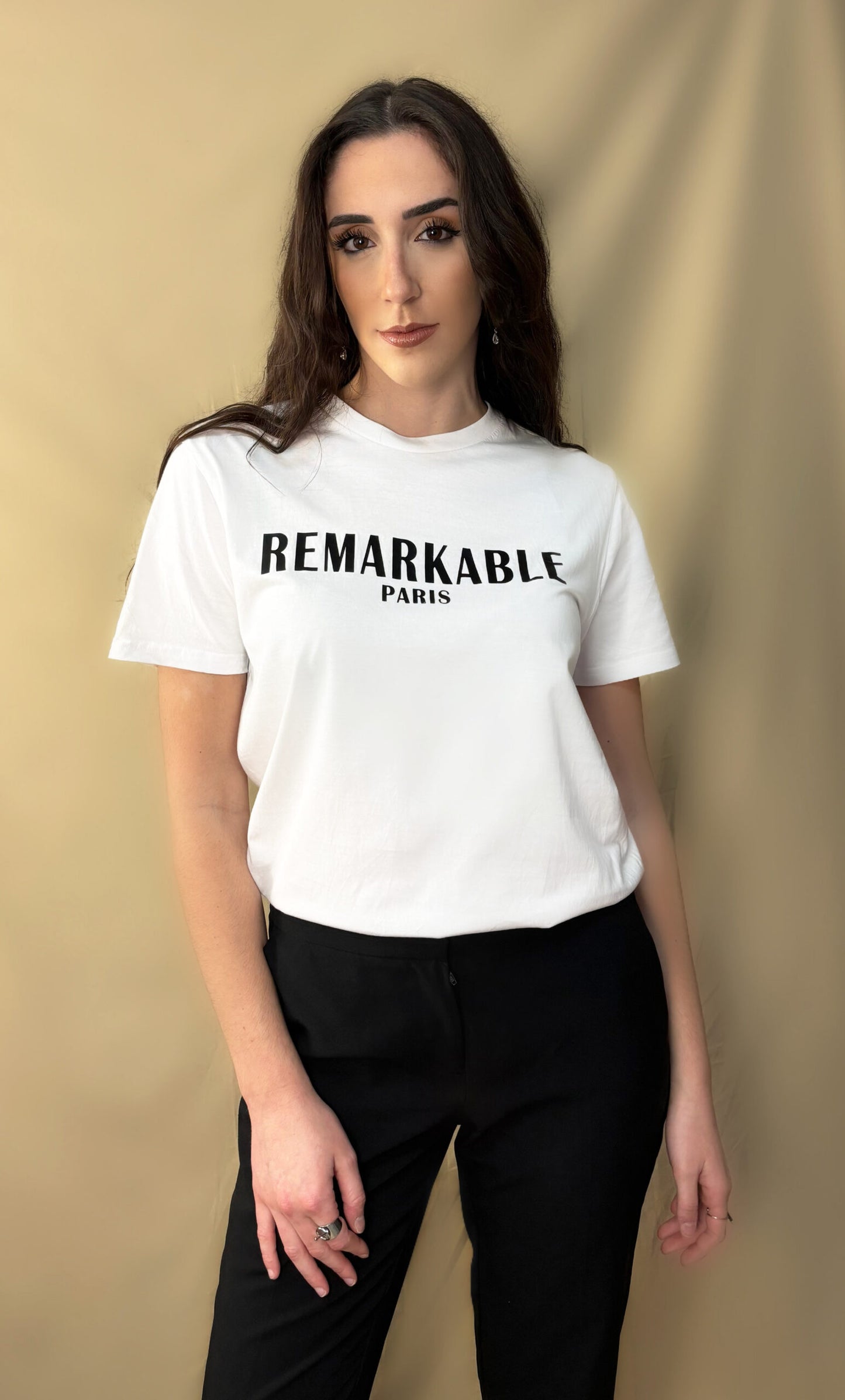 T-SHIRT NOIR EN COTON BIO REMARKABLE PARIS BLACK