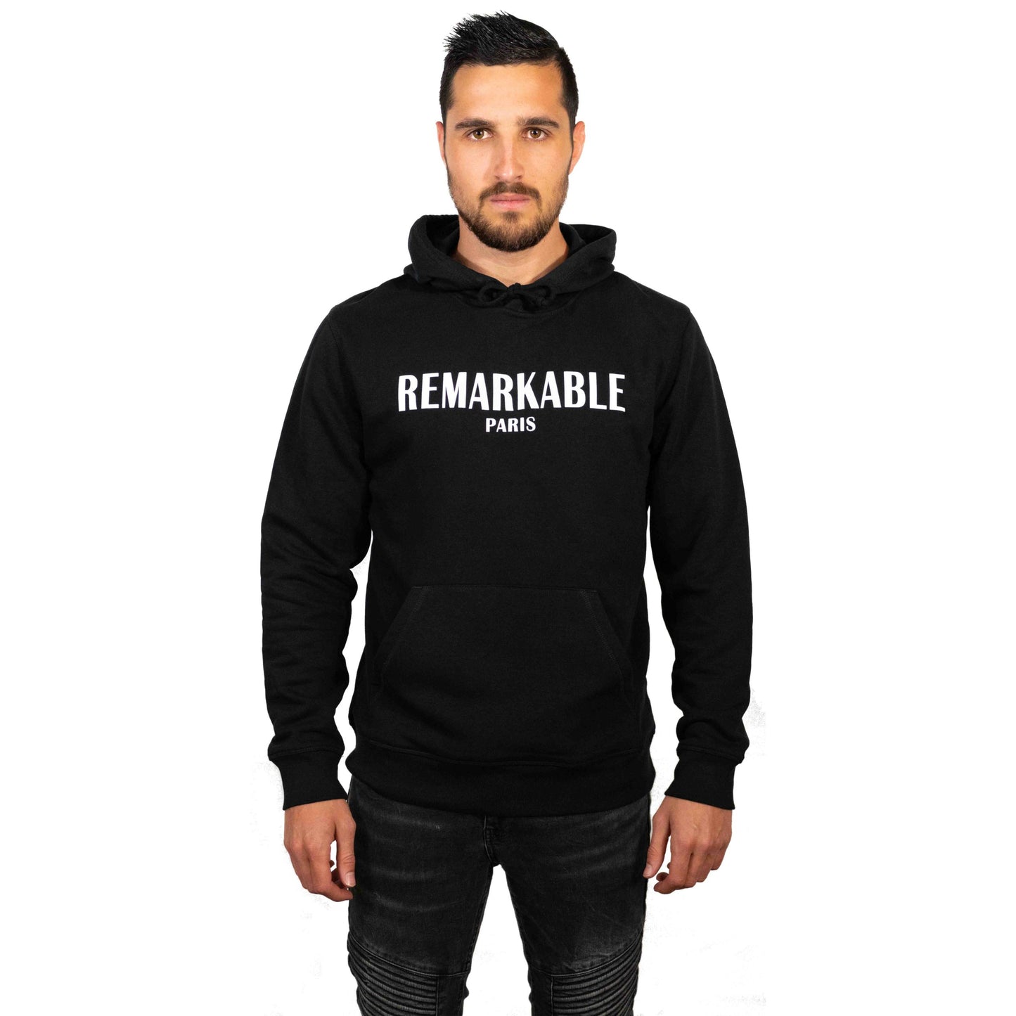 SWEAT-SHIRT BLACK REMARKABLE PARIS CLASSIQUE