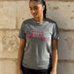 T-SHIRT GRIS ET ROUGE EN COTON BIO