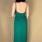 ROBE LONGUE VERTE EN MAILLE