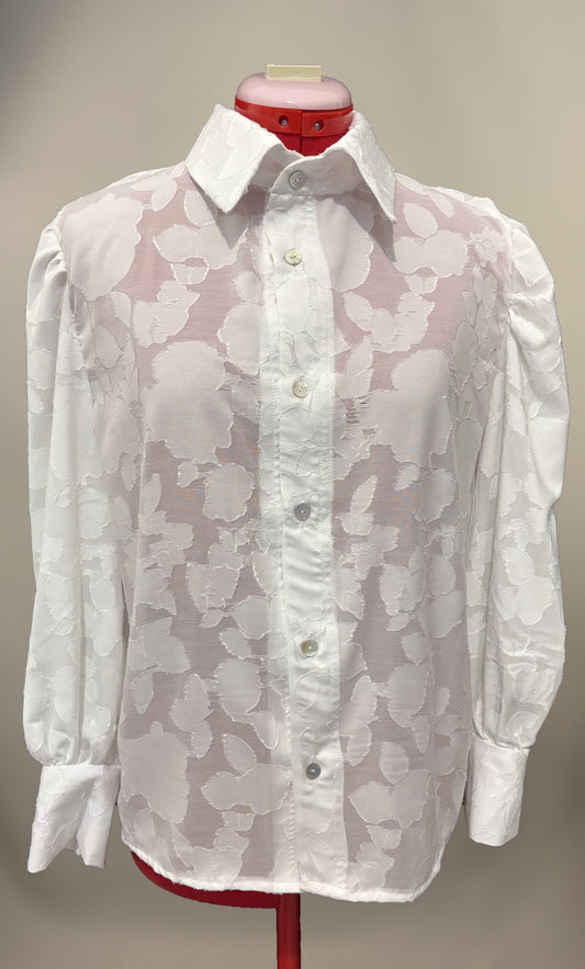 CHEMISE ORNÉE DE MOTIFS FLORAUX