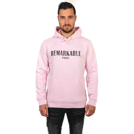 REMARKABLE PARIS SWEAT CAPUCHE PINK
